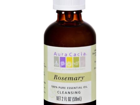 Aura Cacia 100% Pure Essential Oil Rosemary Cleansing - 2 Oz For Cheap