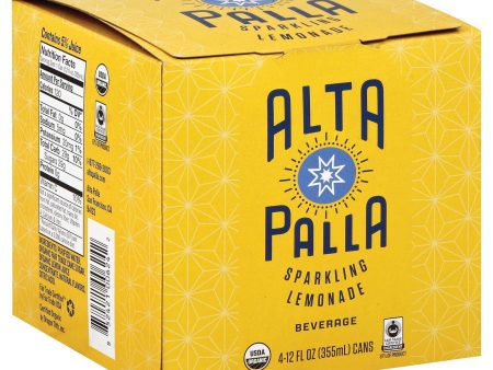 Alta Palla Organic Sparking Fruit Juice - Lemonade - Case Of 6 - 12 Fl Oz. Online