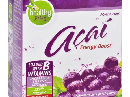 To Go Brands Acai Natural Energy Boost Powder - 24 Packets Discount