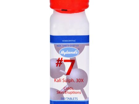 Hyland s No.7 Kali Sulph. 30x - 500 Tablets Sale