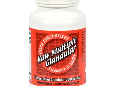 Ultra Glandulars Ultra Raw Multiple Gland - 60 Tablets For Sale