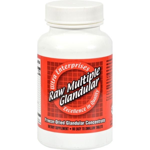 Ultra Glandulars Ultra Raw Multiple Gland - 60 Tablets For Sale