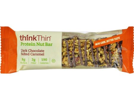 Think Products Thinkthin Crunch Bar - Crunch Caramel Chocolate Dipped Mixed Nuts - 1.41 Oz - Case Of 10 Online