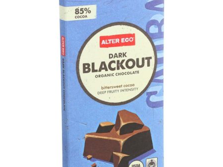 Alter Eco Americas Organic Chocolate Bar - Dark Blackout - 2.82 Oz Bars - Case Of 12 Online Sale