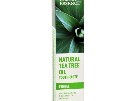 Desert Essence Natural Tea Tree Oil Toothpaste Fennel - 6.4 Oz Discount