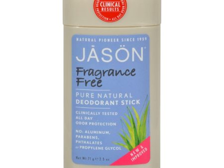 Jason Deodorant Stick Natural Fragrance Free - 2.5 Oz For Cheap