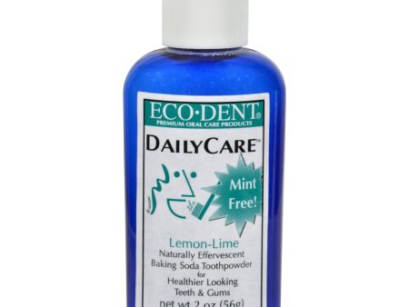 Eco-dent Toothpowder Daily Care - Lemon Lime - 2 Oz For Cheap