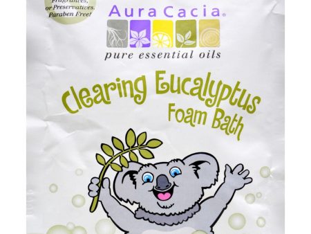 Aura Cacia Clearing Foam Bath - Eucalyptus - Case Of 6 - 2.5 Oz Online Hot Sale