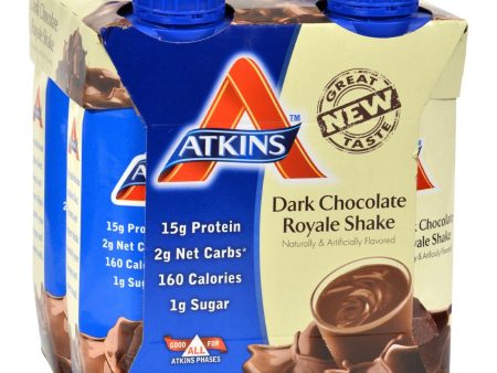 Atkins Advantage Rtd Shake Dark Chocolate Royale - 11 Fl Oz Each - Pack Of 4 Cheap