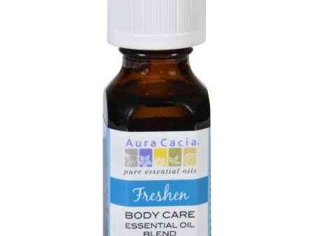 Aura Cacia Essential Oil Blend - Body - Freshen - .5 Oz Online now