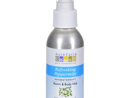 Aura Cacia Aromatherapy Mist Peppermint Harvest - 4 Fl Oz Online now