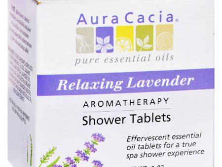 Aura Cacia Aromatherapy Shower Tablets Relaxing Lavender - 3 Tablets Sale